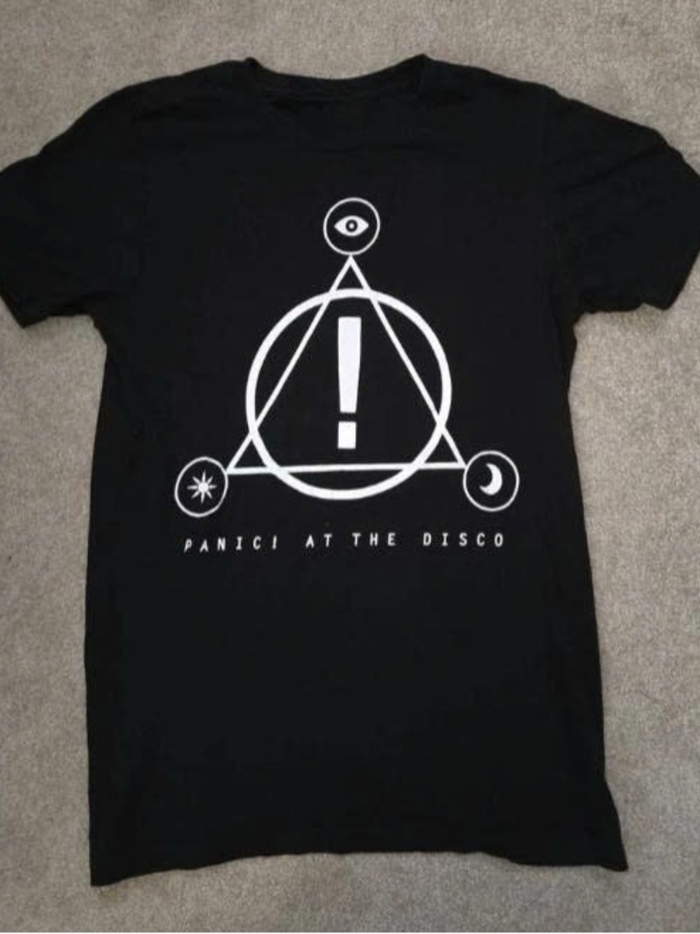 Black Panic! At The Disco Symbol Tee